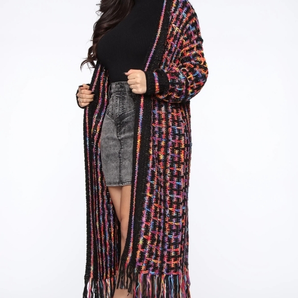 NWT Multicolored Cardigan - Picture 2 of 4